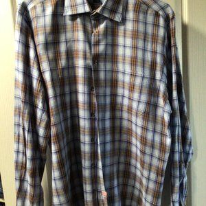 Scott Barber Men's Plaid Dress Shirt